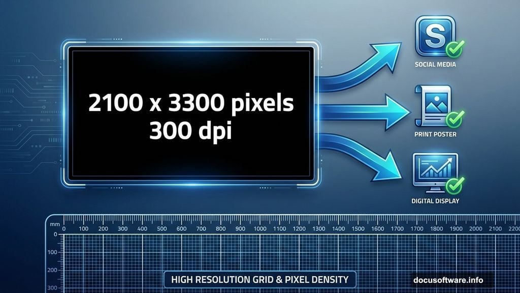 Proper canvas dimensions ensure crisp output for multiple formats