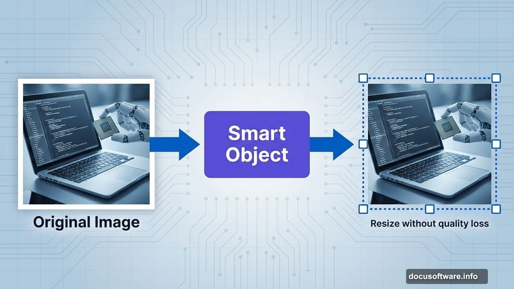 Convert images to Smart Objects for resizing without quality loss