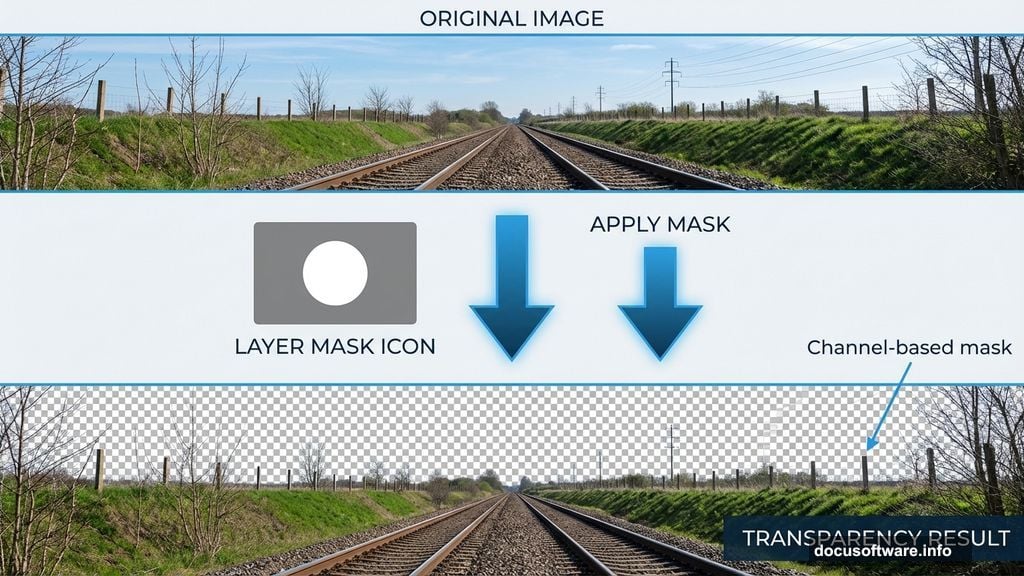 Layer mask follows every detail perfectly even thin branches