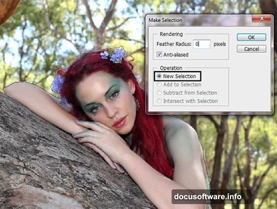 Apply Gaussian Blur at 4 pixels to forest background layer