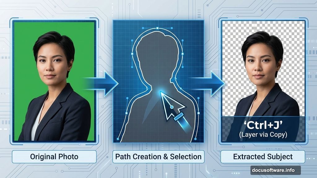 Extract your model cleanly using the Pen Tool in Photoshop