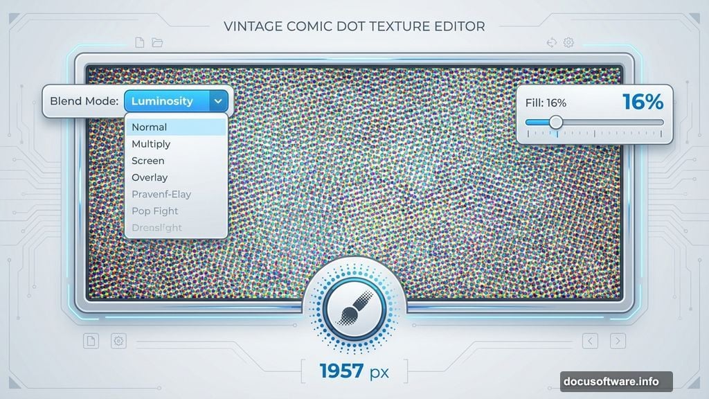 Halftone brushes create distinctive dotted patterns from vintage comics