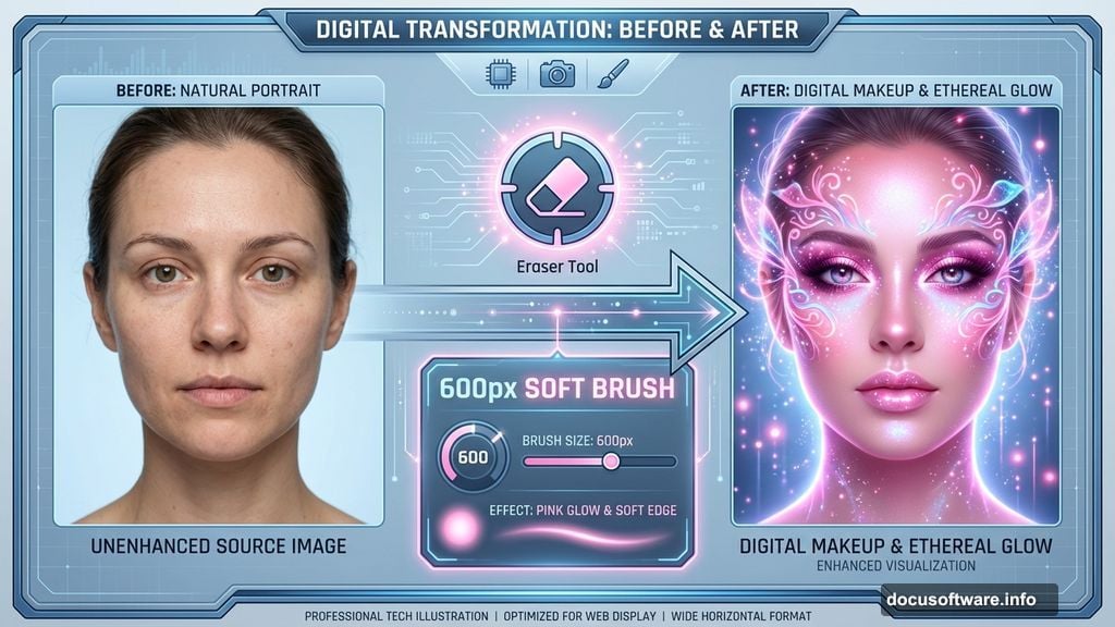 Digital makeup tricks add final touch of magic to portrait