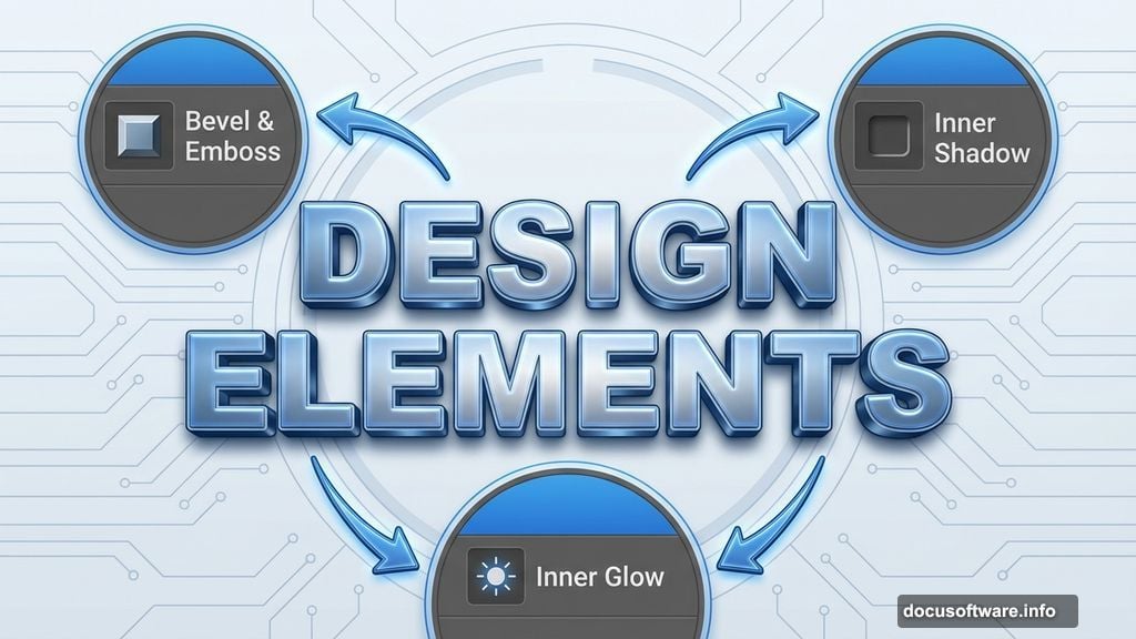 Apply layer styles for three-dimensional ice cream text depth