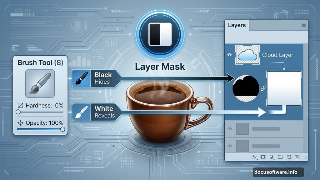 Layer masks let you blend images seamlessly in Photoshop