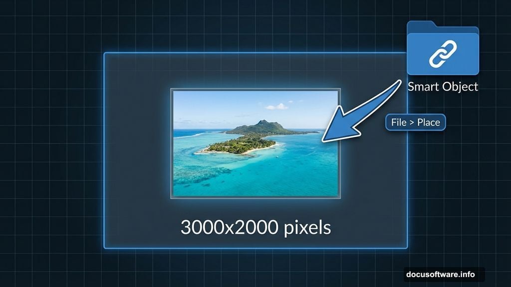 Building canvas foundation with Smart Object island base layer