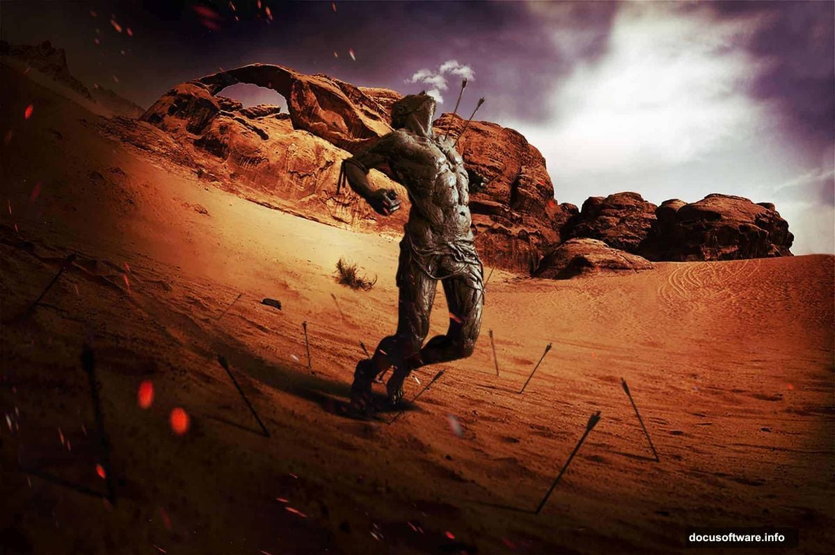 Rotate and blend multiple landscape photos using layer masks