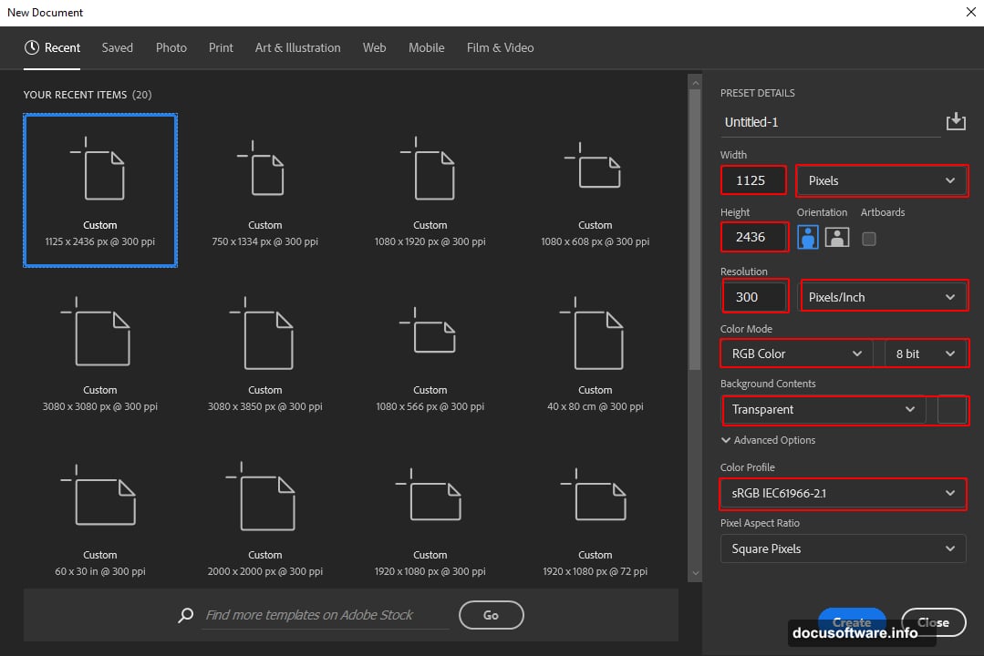 Transform tool positioning mountain stock photo with proportional scaling