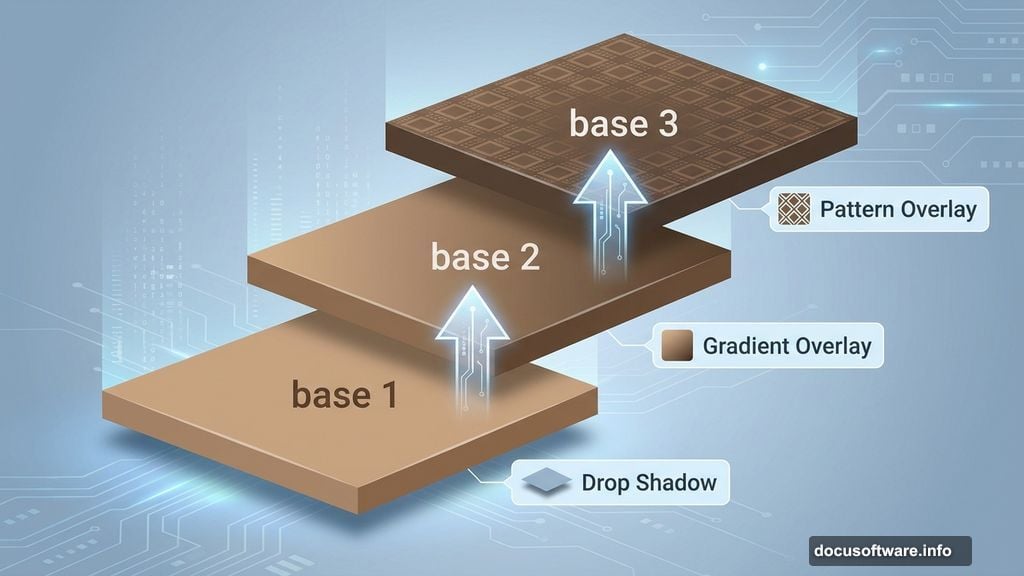 Stacking layers for depth creates irregular thickness in donut text