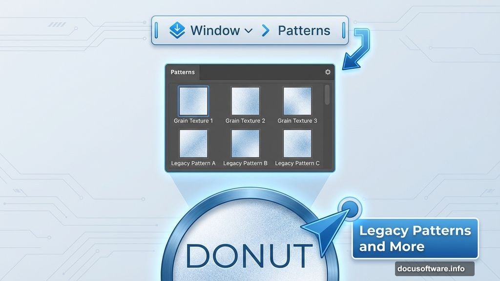 Pattern overlay using grain texture adds fried dough surface detail