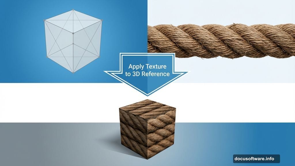 Using 3D cube references to create realistic rope formations