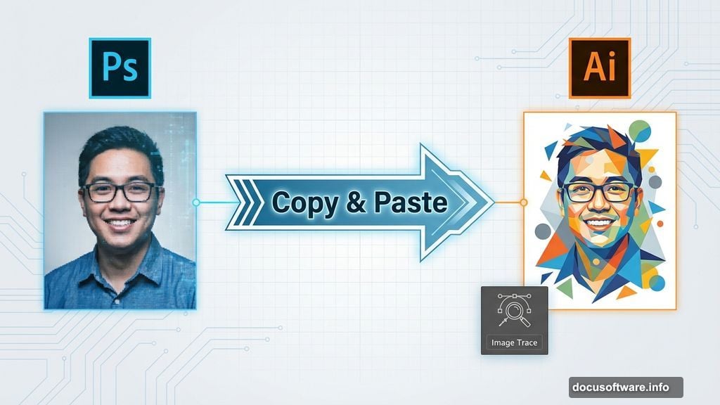 Copy selected model and paste into Illustrator for vector tracing