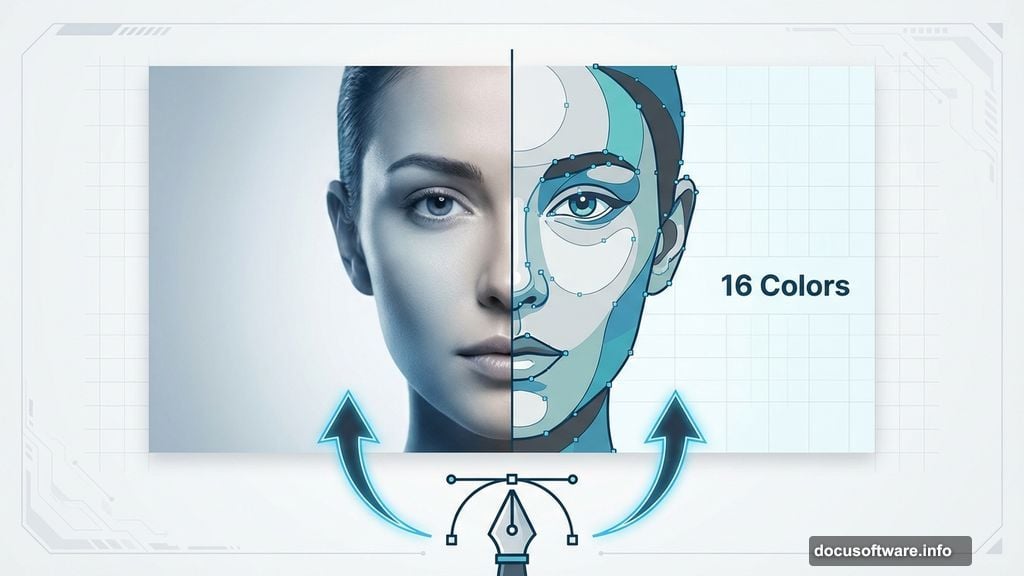 Image Trace feature converts photo into distinctive vector poster paths