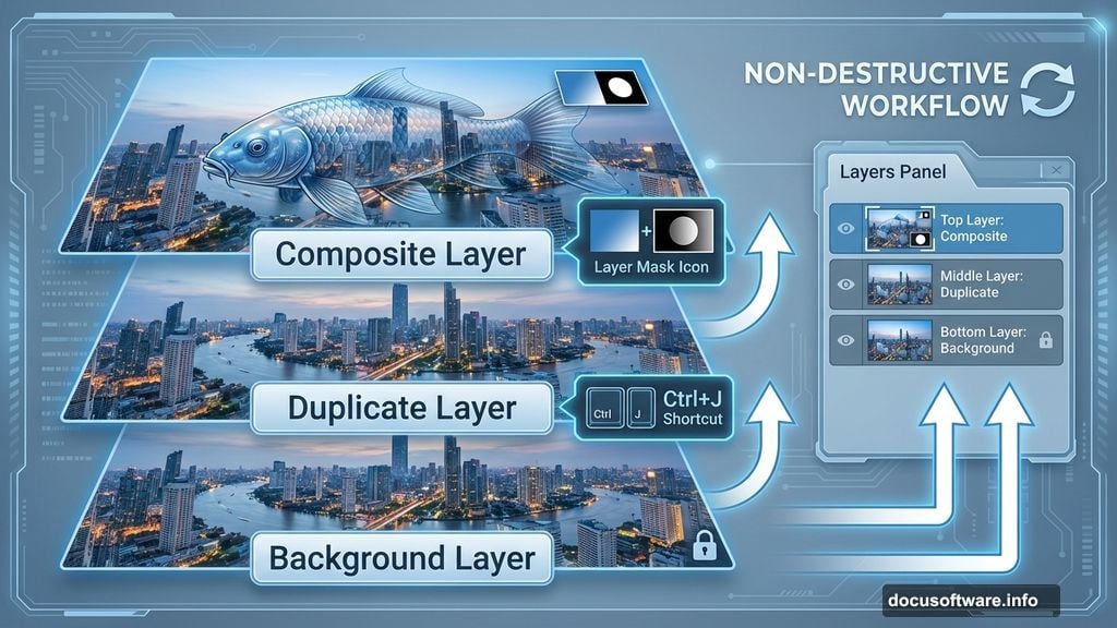 Duplicate background layer immediately and work non-destructively always