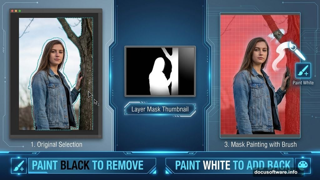 Clipping masks hide pixels nondestructively without permanent deletion