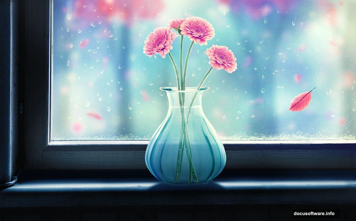 Create canvas and fill with overcast color for rainy mood