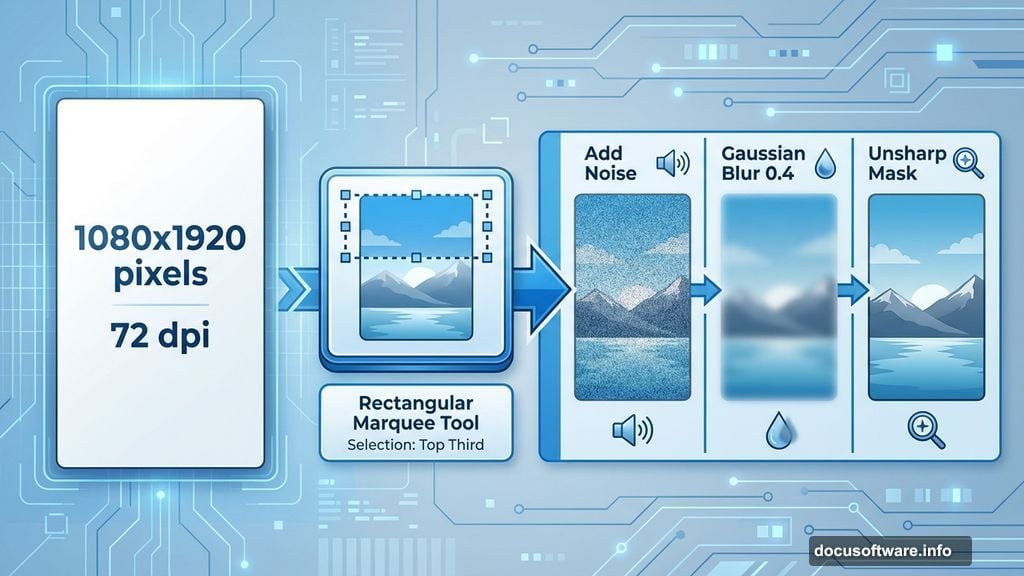 Professional background texture using noise filter and Gaussian blur