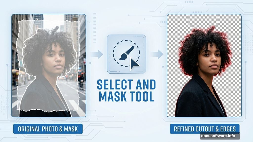 Remove background and refine edges with Select and Mask tool