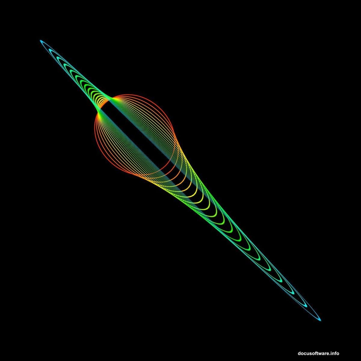 Start with basic shape using Ellipse Tool on black background