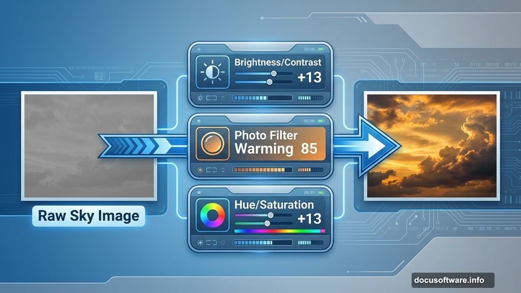 Multiple subtle adjustments preserve image quality and maintain smooth gradients