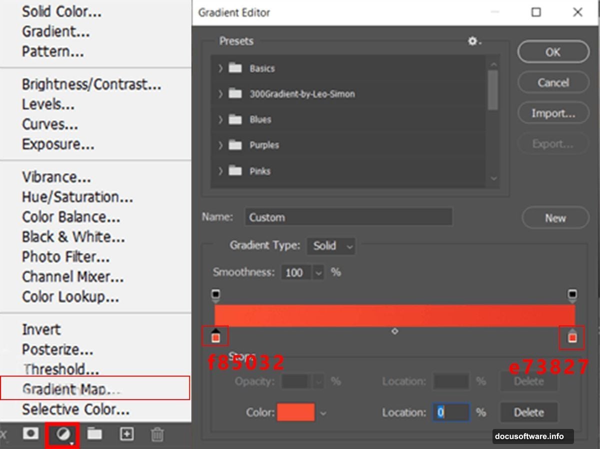 Gradient Map adjustment layer unifies colors with Soft Light blend