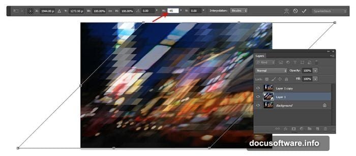 Opposite transformations build the complete interlocking triangle pattern