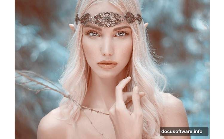 Create new document and import portrait using Move Tool