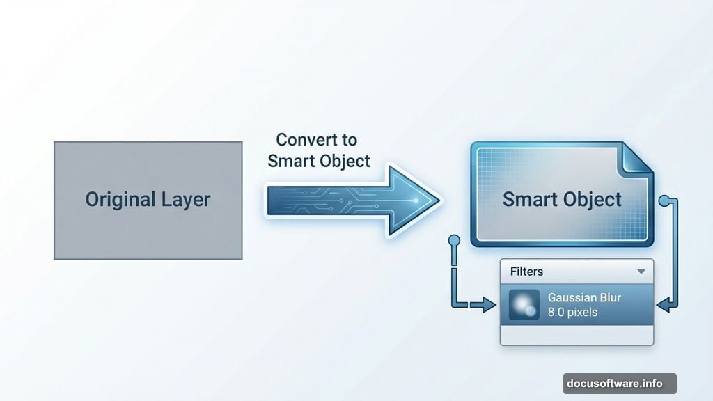 Convert to Smart Object for non-destructive edits in Photoshop