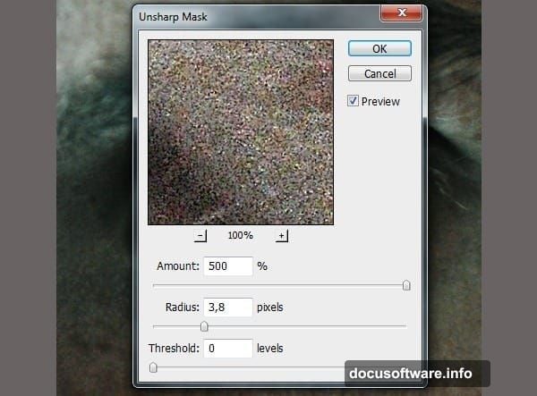 Crop Tool trims half inch from bottom for balanced eye composition