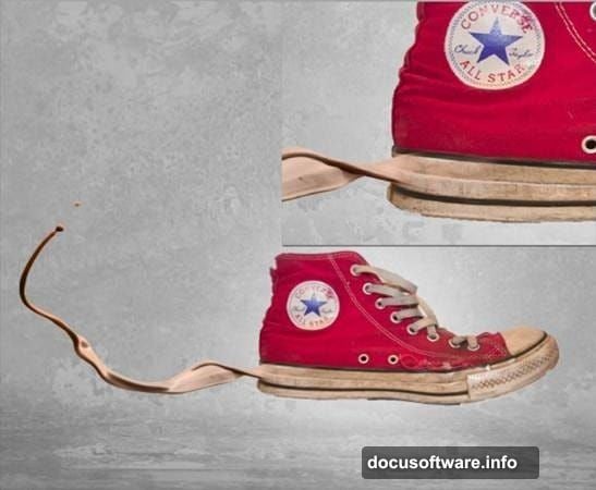 Vignette shadow edges and center spotlight created with soft brushes