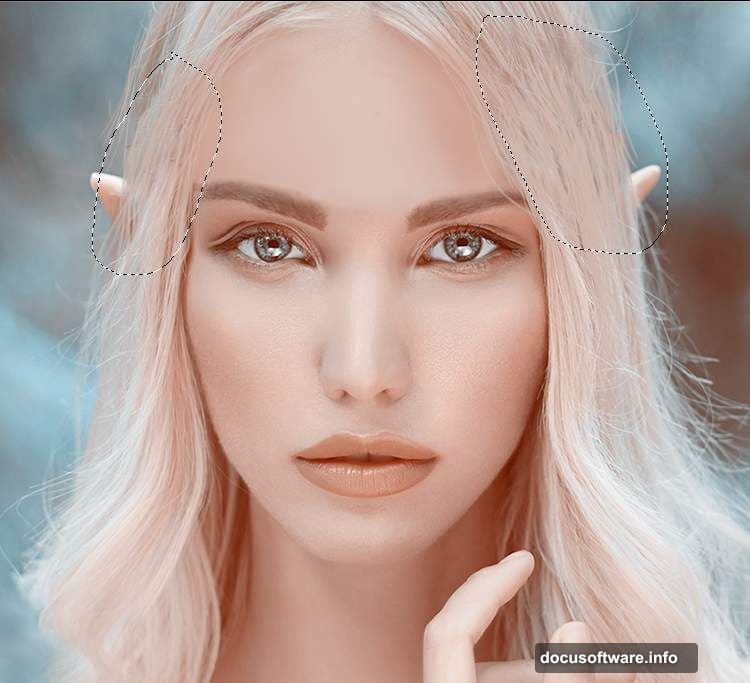 Dodge and Burn on 50% gray Overlay layer adds dimensional skin depth