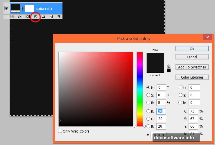 Photoshop Clouds filter rendering soft organic texture on empty layer