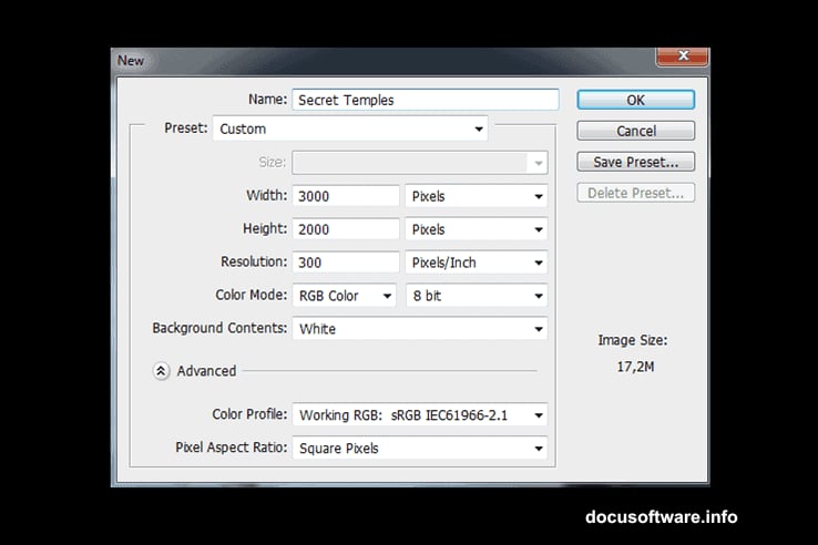 Free Transform mode stretches sky image across full Photoshop canvas