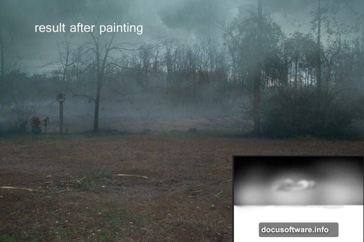 Curves adjustment layer clipped to Mad Sky deepens moonlight atmosphere