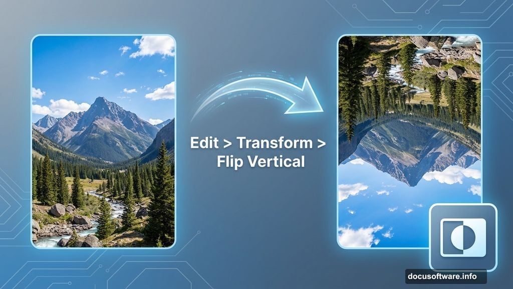 Flip landscape vertically to create inverted underground world effect