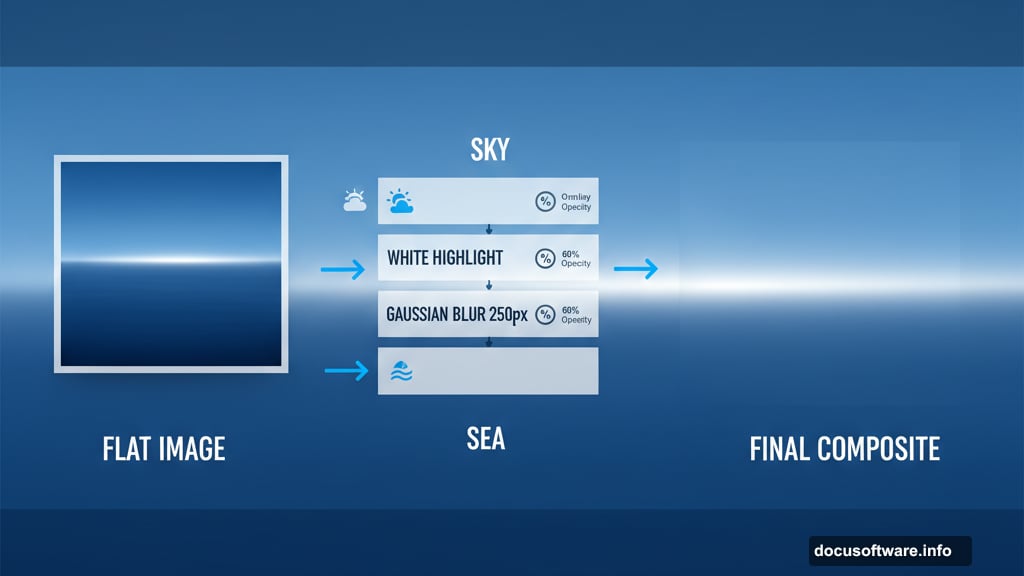 Build your background layer by layer with blending modes