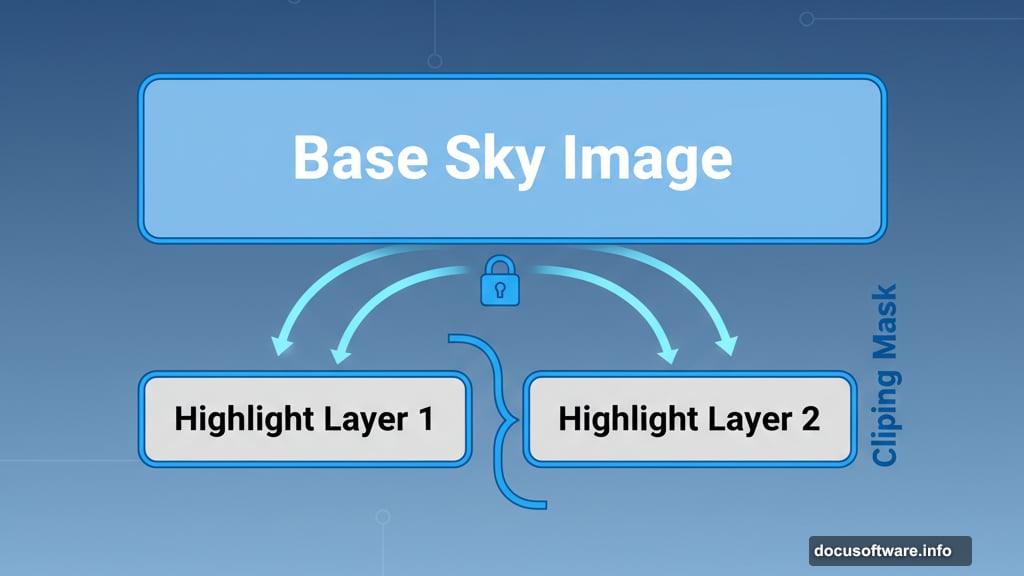 Clipping masks keep your workflow organized and nondestructive
