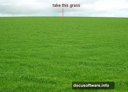 Smudge tool transforms flat grass into believable terrain detail