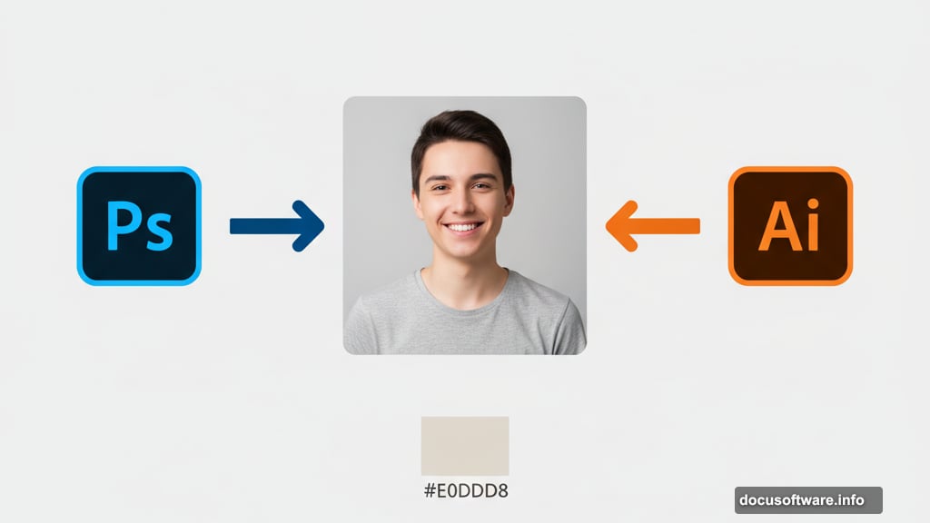 Combining Photoshop's editing power with Illustrator's vector magic for posters