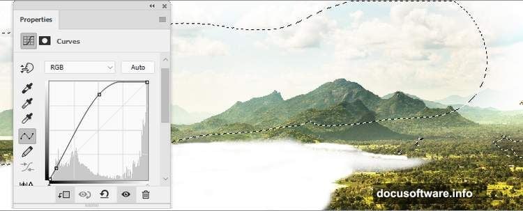 Use Curves adjustment layer to boost contrast with selective masking