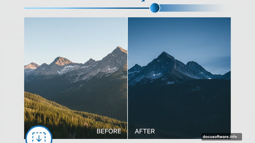 Color Balance adjustment creates stormy dramatic atmosphere for fantasy scenes