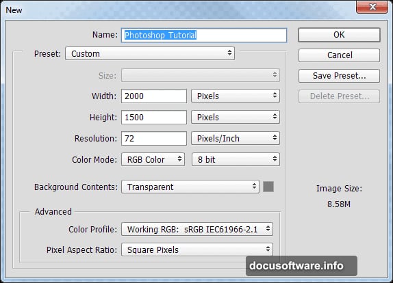 Gradient mask creates smooth transition between above and below water