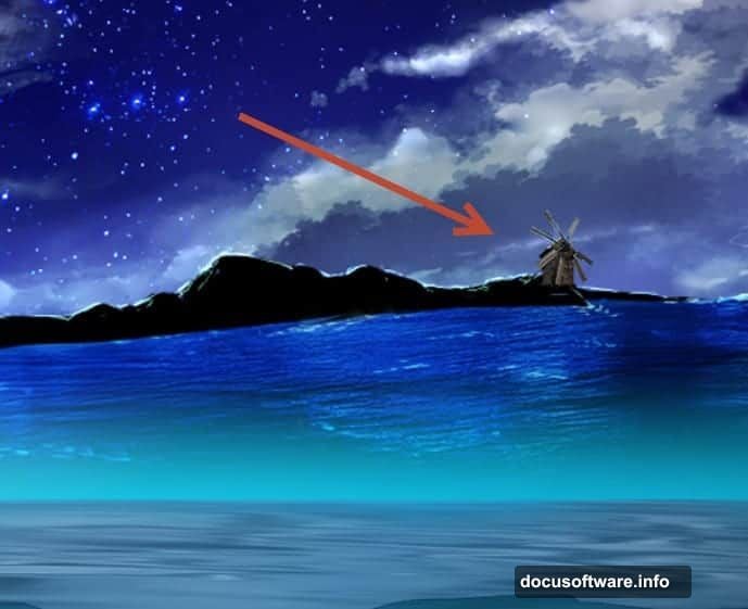 Curves adjustment layer darkens the overall image for background elements