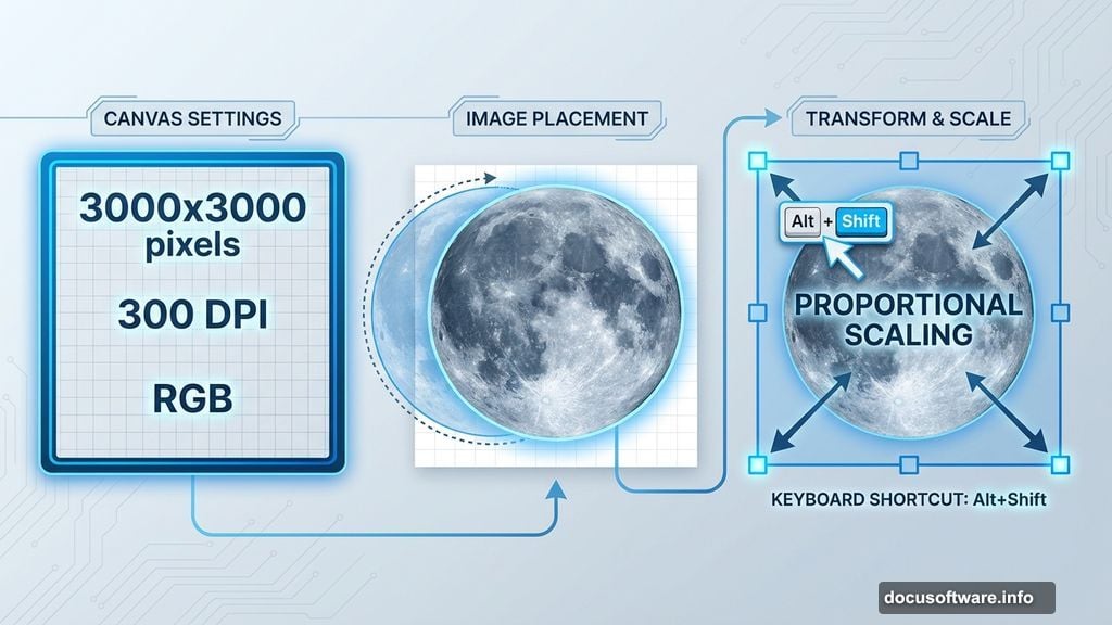 Hold Alt plus Shift while resizing to maintain proportions from center
