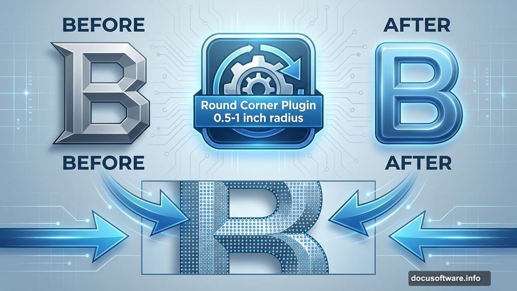 Round Corner plugin smooths sharp edges for organic nature texture
