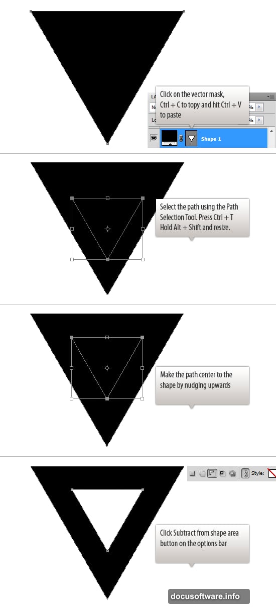 Polygon Tool creates editable vector layer for triangle shapes