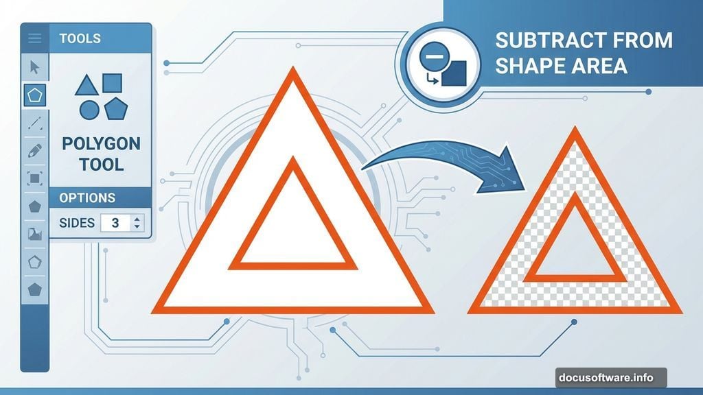 Path operation trick using one shape to punch through another