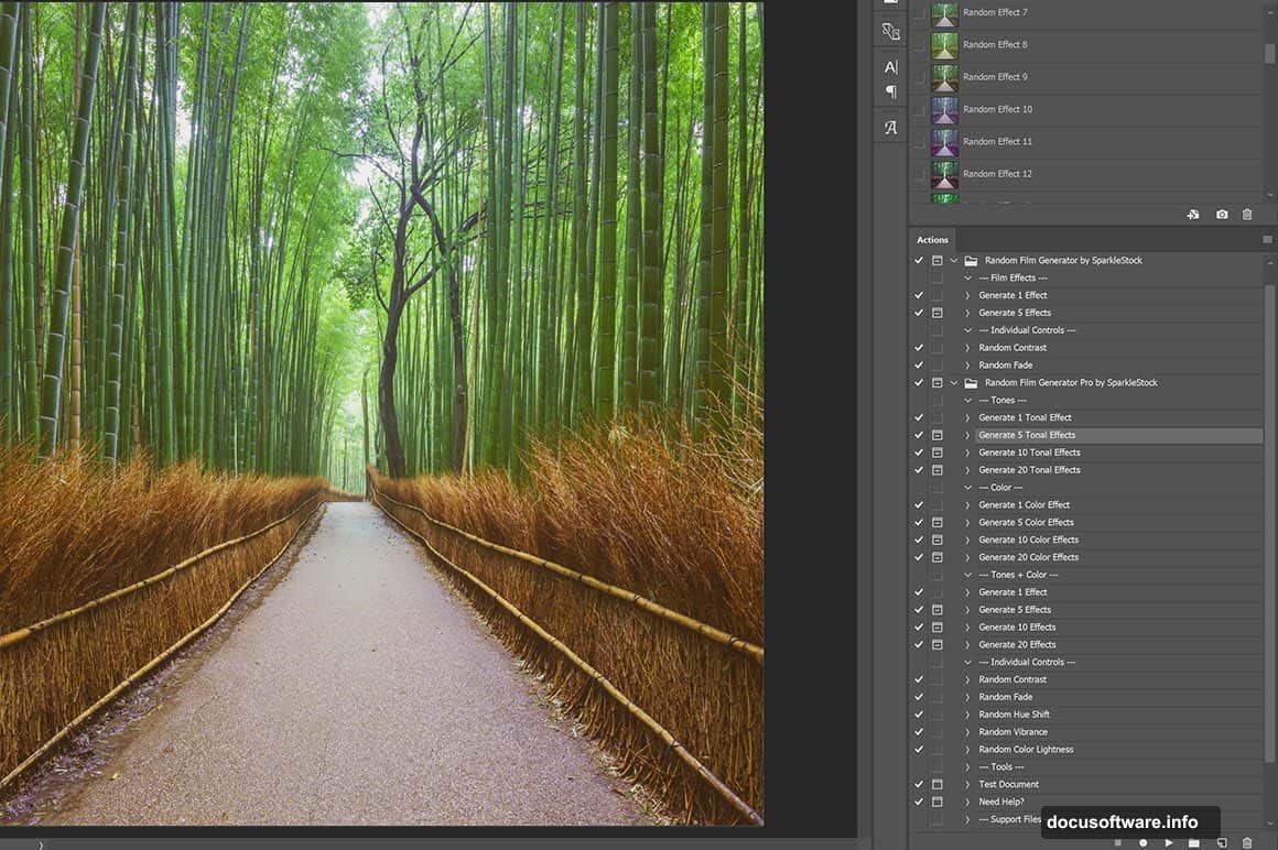Pro version randomizes hue shifts vibrance and color lightness beyond free version