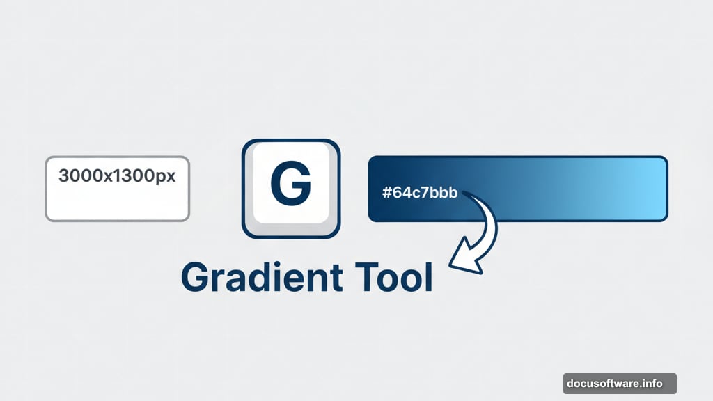 Linear gradient creates foundation with darker blue transitioning to lighter blue