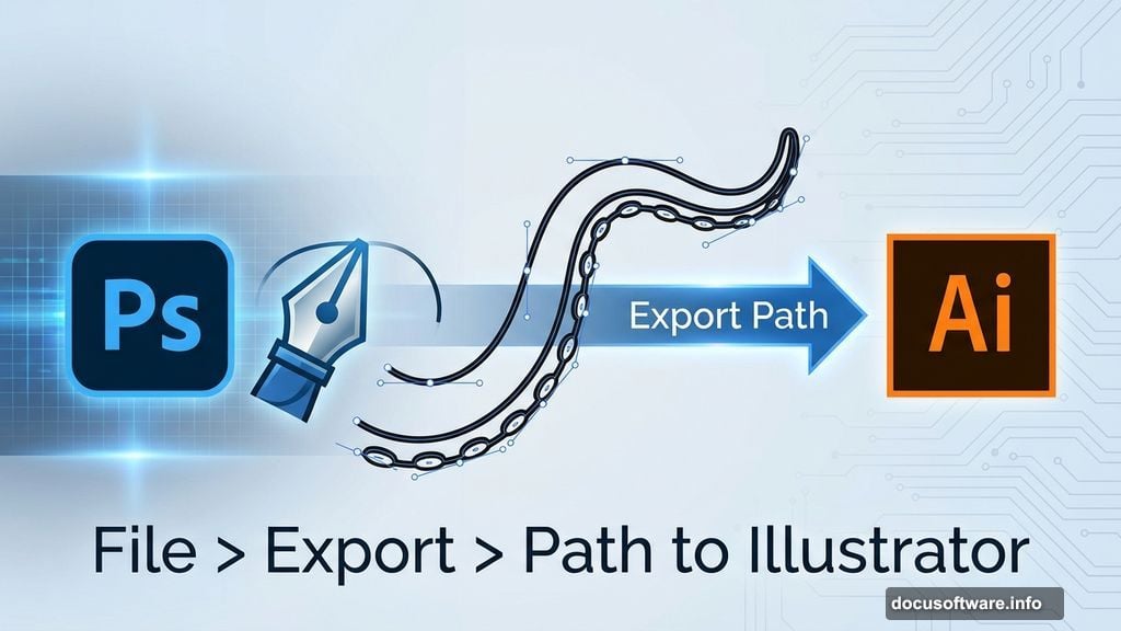 Export tentacle arm paths from Photoshop to Adobe Illustrator